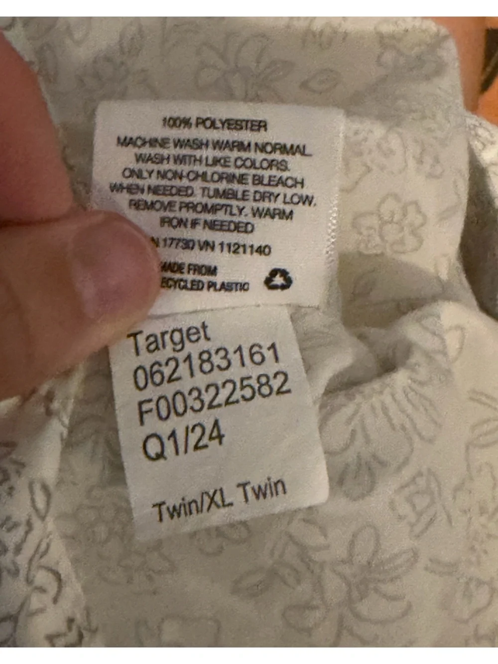 Target while floral sheet set twin/Twin XL